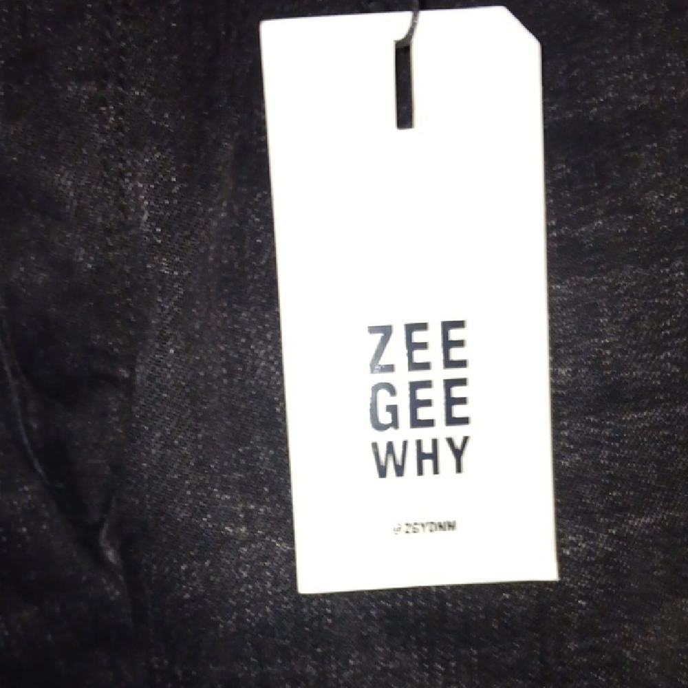 Women's Dark Gray Straight Leg Jeans - Picture 4 of 4